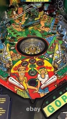 Gottlieb Tee'd Off pinball machine. Topper. Pin2DMD. Invisiglass. Teed off