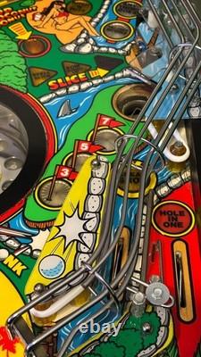 Gottlieb Tee'd Off pinball machine. Topper. Pin2DMD. Invisiglass. Teed off
