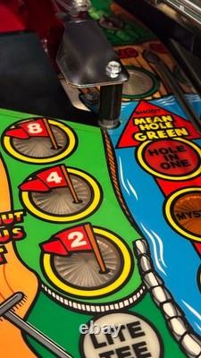 Gottlieb Tee'd Off pinball machine. Topper. Pin2DMD. Invisiglass. Teed off