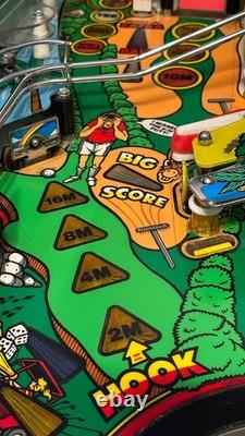 Gottlieb Tee'd Off pinball machine. Topper. Pin2DMD. Invisiglass. Teed off