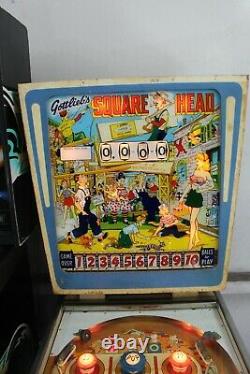 Gottlieb Wedge Head Square Head pinball machine plays great