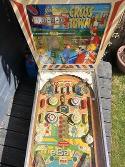 Gottlieb cross town pinball machine 1966 vintage