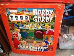 Gottlieb hurdy gurdy automated back box pinball machine