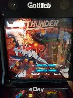 Gottlieb operation thunder pinball machine