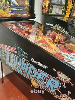 Gottlieb operation thunderpinball machine 1992