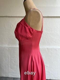 Hand Made Couture Evening Dress In Salmon Pink Size 8/ 10 Approx