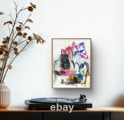 Hand Painted Original Abstract Acrylic 11x14 Canvas Painting, Holly Hammond