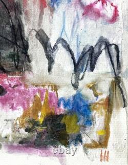 Hand Painted Original Abstract Acrylic 11x14 Canvas Painting, Holly Hammond