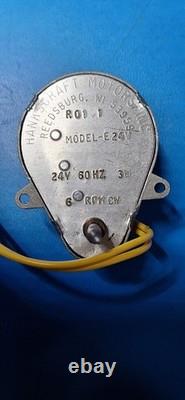 Hankscraft Model E Pinball Motor 24V 60Hz 3W 6 RPM CW