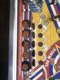 Harlem Globetrotters On Tour Pinball Machine 1979 Bally Good Example Look