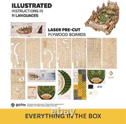 Harry Potter Quidditch Pinball Machine 3D Wooden Puzzles for Adults, Wooden Mo