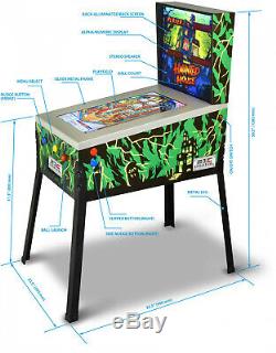 Haunted House Black Hole 3D Digital Pinball Machine 12-in-1 Gottlieb Titles New