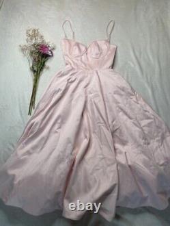 House of CB Mademoiselle? Ballerina Pink Midi Tulle Dress, Small Plus Cups