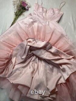 House of CB Mademoiselle? Ballerina Pink Midi Tulle Dress, Small Plus Cups