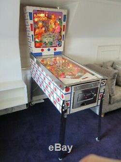 Immaculately Renovated Original 1965 Gottlieb's'Kings & Queens' Pinball Machine