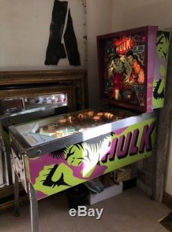 Incredible Hulk Gottlieb Pinball Machine 1979 Full Working Order