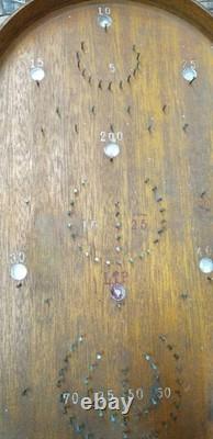 Japanese Vintage Wooden Pachinko Corinthian Table Game Pinball Showa Retro Rare