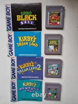 Kirby's Dream Land 1, Pinball Land + Block Ball Nintendo Gameboy Ukv Games