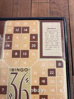 Lindstrom's Airways Pinball Game withBingo 36 Bagatelle Games Lindstrom 1934 Game