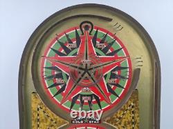 Lindstroms Gold Star Game Bagatelle Vintage 1934 USA Made Tabletop Pinball Marbl