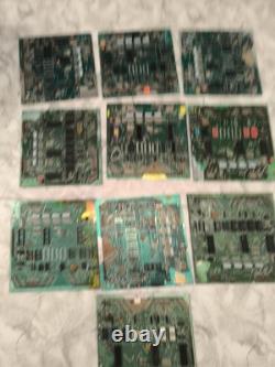 Lot Of 9 Bally Stern Pinball Mpu CPU Pcb Board AS-2518-35 133 17 CPU Hs