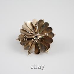 Lucille Ball Owned Worn Orange and clear rhinestone pin from Sydney Guilaroff