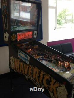 Maverick (the movie) Full Size pinball machine from Sega (Has huge DMD)