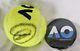 Novak Djokovic Signed Australian Open Tennis Ball With Coa Plus Pin+ Ball Holder