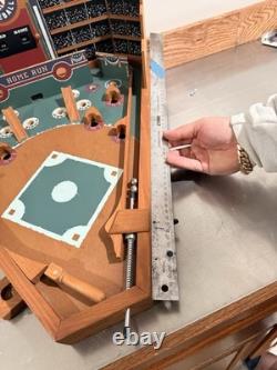 Old Century Wooden Baseball Pinball Style Game 2002 Tested See Description