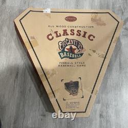 Old Century Wooden Baseball Pinball Style Game 2002 Tested See Description