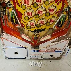Original Pinball Machine Gottlieb Fire Queen 1977 Playfield