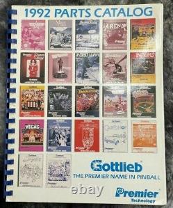 Original RARE 1992 Gottlieb pinball machine Parts Manual 206 pages Catalog