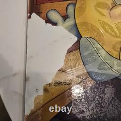 PAC MAN PINBALL Pinball BACKGLASS by BALLY 1982 Midway