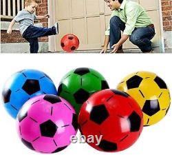PLASTIC 23CM (9.5 inches) Football flyaway FOR KIDS YELLOW BLUE GREEN deflated