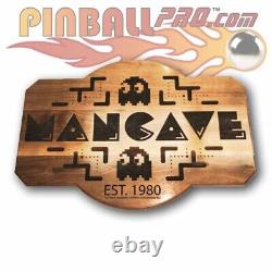 Pac-Man Mancave Plaque in Maple