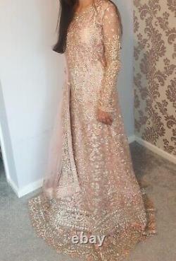 Pakistani/indian asian pink bridal dress