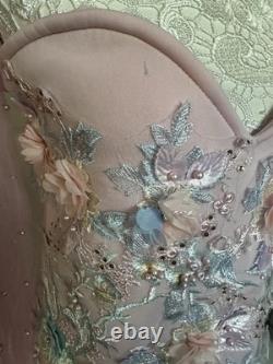 Pearl Carty Pink Embellished Dress For Special occasion