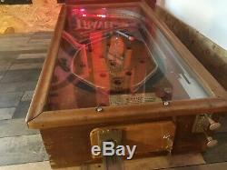 Penny arcade machine 1930 pinball travel round the world