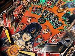 Pinball Bally ELVIRA and the party monsters 1989 Flipper 100% Working MANUAL