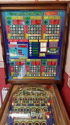 Pinball Bingo Machine Green Diamond Excellent Condition
