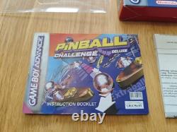 Pinball Challenge Deluxe Gba Gameboy Advance Game Boxed Complete With Protector