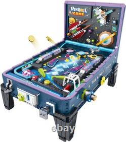 Pinball Machine Building Blocks Model Bricks Coin Operated with Lights & Music