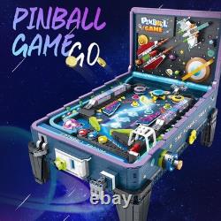 Pinball Machine Building Blocks Model Bricks Coin Operated with Lights & Music