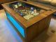 Pinball Machine Coffee Table Oak Table Zaccaria'locomotion' 1981 Playfield