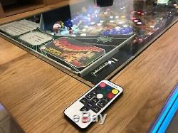 Pinball Machine Coffee Table Oak Table Zaccaria'LocoMotion' 1981 PlayField