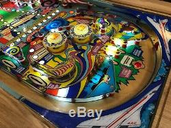 Pinball Machine Coffee Table Oak Table -Zaccaria SuperSonic Concorde playfield