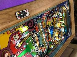 Pinball Machine Coffee Table Oak Table -Zaccaria SuperSonic Concorde playfield