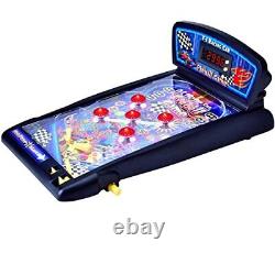 Pinball Machine Electronic Tabletop Pinball Game 16.5 Inch Scoreboard Kid Play