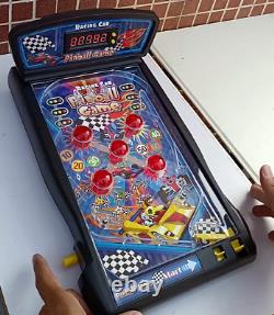 Pinball Machine, Electronic Tabletop Pinball Game, Table Pinball with Lights & S