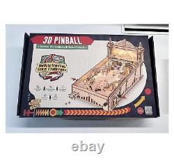 Pinball Machine Puzzle 3D DIY Wooden Model LED Self Assemble Arcade Game Build